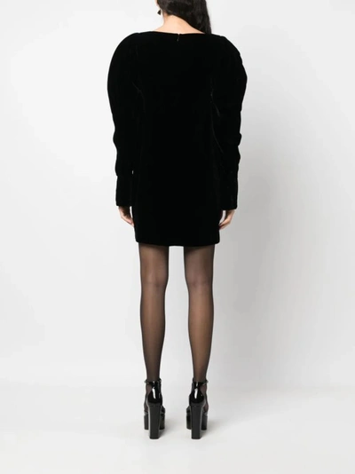 Shop Nina Ricci Black Velvet Mini Dress