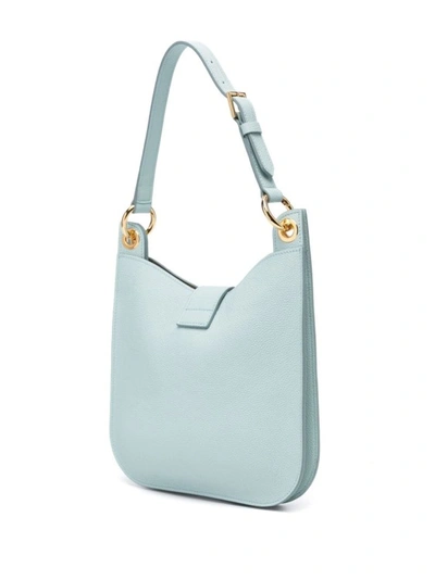 Shop Tom Ford Tara Small Blue Bag In Grey