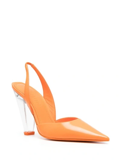 Shop 3juin Orange Kristen Heeled Sandals