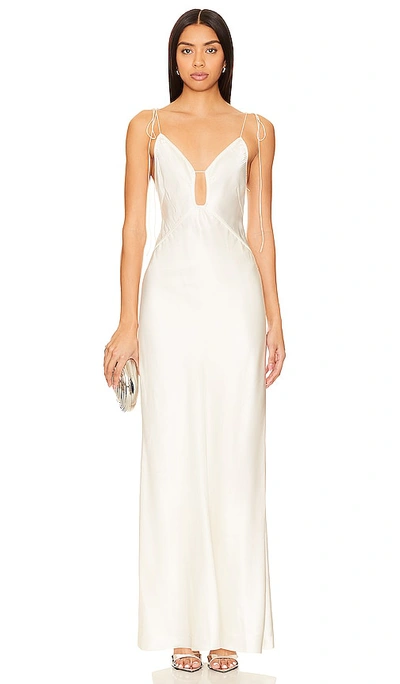 Shop Anna October Terrin Dress In Ivory