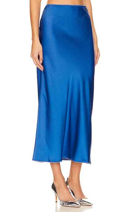 Anna October Rowena Midi Skirt In 블루