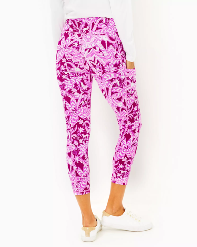 Shop Lilly Pulitzer Upf 50+ Luxletic 24" Weekender High-rise Midi Legging In Mulberry Wild Ride