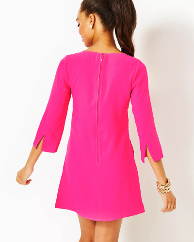Shop Lilly Pulitzer Annwyn Long Sleeve Romper In Pink Palms