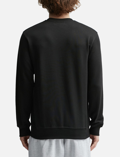Shop Cdg Shirt Comme Des Garcons Shirt X Lacoste Knit Sweatshirt In Black