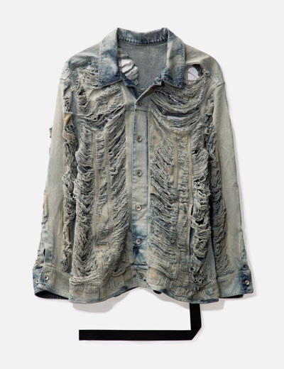 Rick Owens Drkshdw Luxor Jumbo Worker In Blue