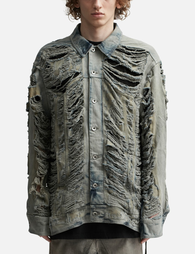 Rick Owens Drkshdw Luxor Jumbo Worker In Blue