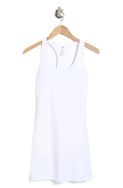 Shop 90 Degree By Reflex Nudetech Match Point Racerback Dress In White