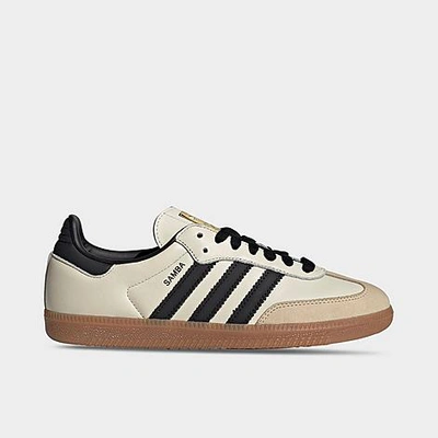 Shop Adidas Originals Adidas Women's Originals Samba Og Casual Shoes In Cream White/core Black/sand Strata