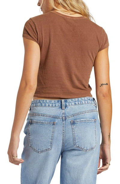 Shop Billabong Daily Cotton Crop T-shirt In Toasted Coconut