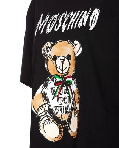 Shop Moschino T-shirts And Polos In Black