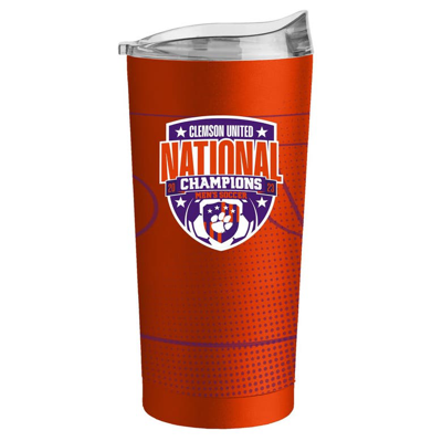 Shop Logo Brands Soccer National Champions 30oz. Powder Coat Tumbler In Orange
