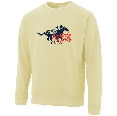Shop Ahead Yellow Kentucky Derby 150 Sandlake Pullover Sweatshirt
