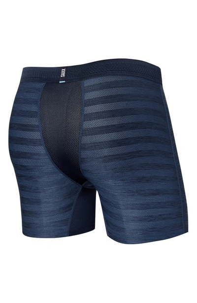 Shop Saxx Droptemp™ Cooling Mesh Relaxed Fit Boxer Briefs In Dark Denim Heather