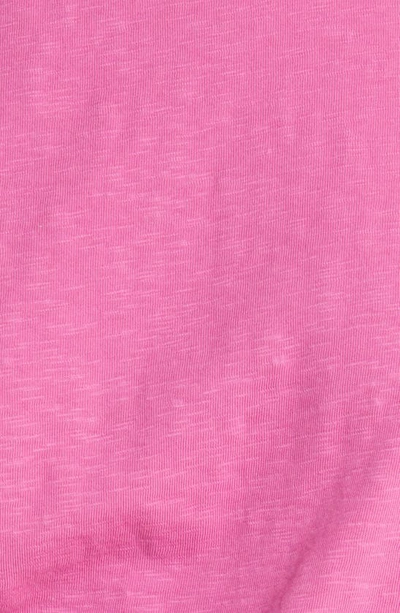 Shop Caslon (r) Mixed Media Gauze Top In Pink Ibis
