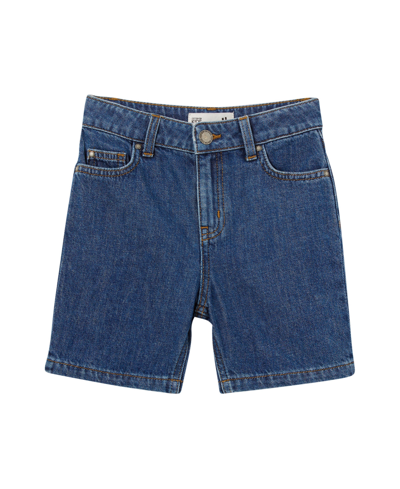 Shop Cotton On Toddler And Little Boys Regular Fit Shorts In Sorrento Dark Blue