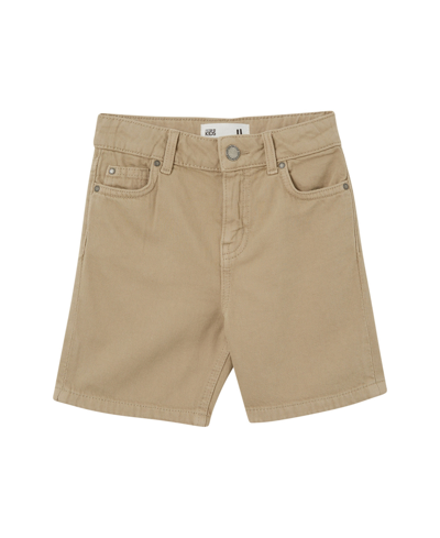 Shop Cotton On Toddler And Little Boys Regular Fit Shorts In Bronte Stone
