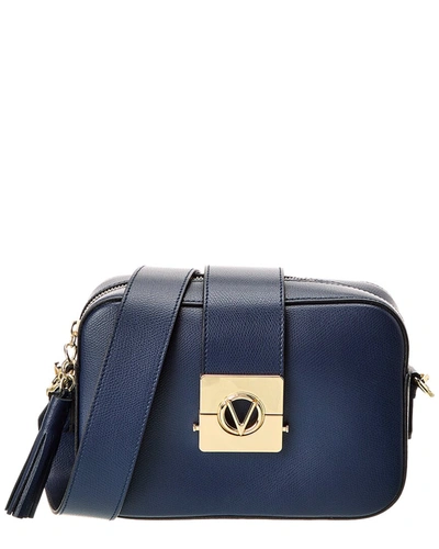 Shop Valentino By Mario Valentino Babette Bonbonniere Leather Crossbody In Blue