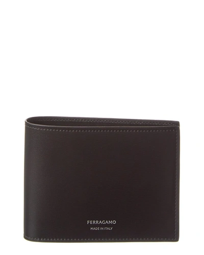 Shop Ferragamo Classic Leather Bifold Wallet In Black
