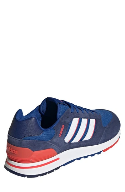 Shop Adidas Originals Run 80s Sneaker In Dark Blue/ White/ Red