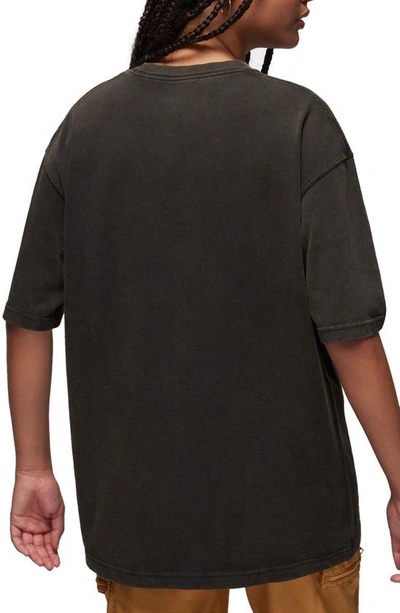 Shop Jordan Oversize Graphic T-shirt In Black/ Iron Grey