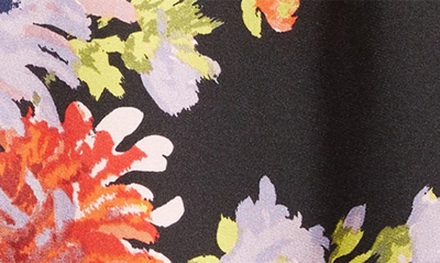 Shop Cinq À Sept Lorna Floral Print Shirt In Black Multi