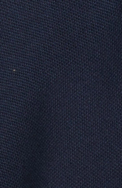 Shop Treasure & Bond Oversize Long Sleeve Cotton Polo In Navy Blazer