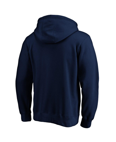 Fanatics Branded Navy Boston Bruins Banner Wave Logo Pullover Hoodie In Navy