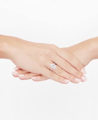 Grown With Love Igi Certified Lab Grown Diamond Marquise Halo Engagement Ring (2-1/2 Ct. T.w.) In 14k White Gold In White Gold