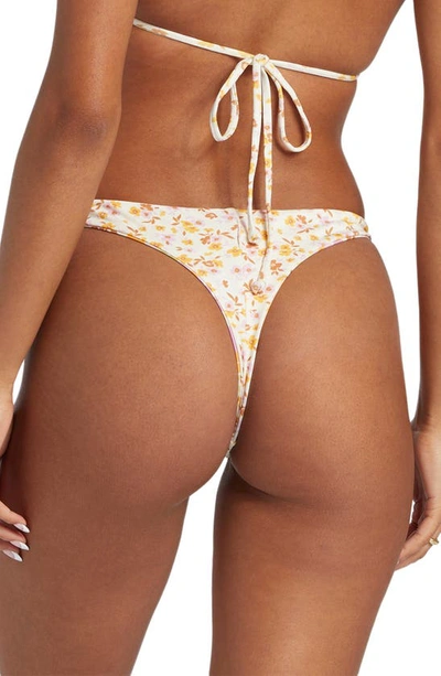 Shop Billabong Sungazers Maya Reversible Tanga Bikini Bottoms In Multi
