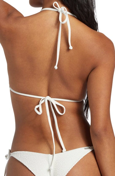 Shop Billabong Summer High Multifit Triangle Bikini Top In Salt Crystal