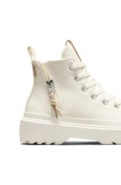 Shop Converse Kids' Chuck Taylor® All Star® Lugged High Top Sneaker In Egret/ Nutty Granola/ Egret