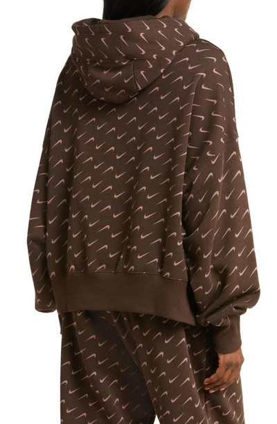 Shop Nike Sportswear Phoenix Fleece Oversize Hoodie In Baroque Brown