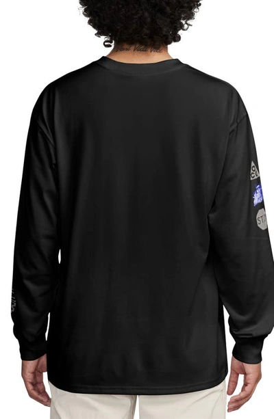 Shop Nike Dri-fit Acg Oversize Long Sleeve Graphic T-shirt In Black