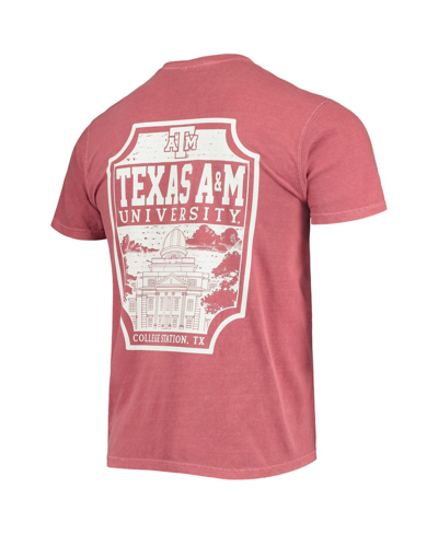 Image One Men's Maroon Texas A&m Aggies Comfort Colors Campus Team Icon T-shirt In Maroon