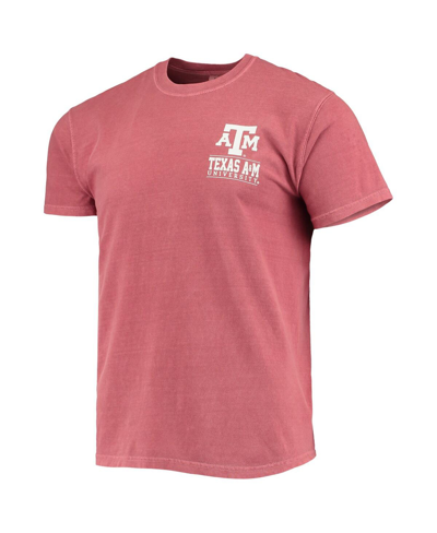 Image One Men's Maroon Texas A&m Aggies Comfort Colors Campus Team Icon T-shirt In Maroon
