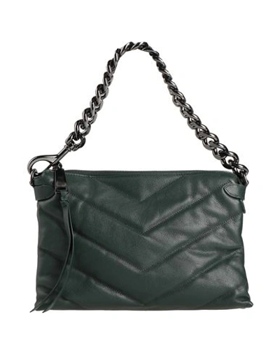 Shop Rebecca Minkoff Woman Handbag Dark Green Size - Soft Leather