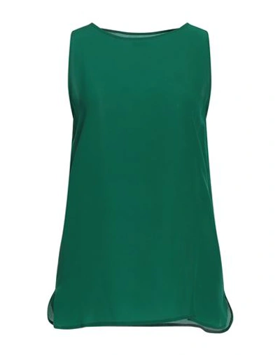 Shop Archivio B Woman Top Green Size M Silk