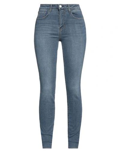 Shop L Agence L'agence Woman Jeans Blue Size 29 Cotton, Rayon, Lyocell, Polyester, Elastane