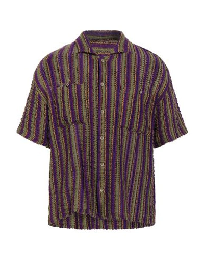 Shop Andersson Bell Man Shirt Purple Size L Acrylic, Polyester