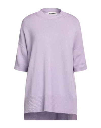 Shop Jil Sander Woman Sweater Light Purple Size S Cashmere