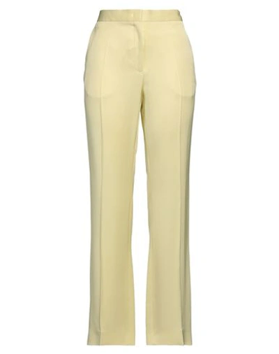 Shop Jil Sander Woman Pants Light Yellow Size 6 Viscose