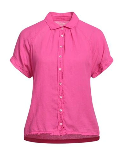 Shop Hartford Woman Shirt Fuchsia Size 0 Cotton In Pink