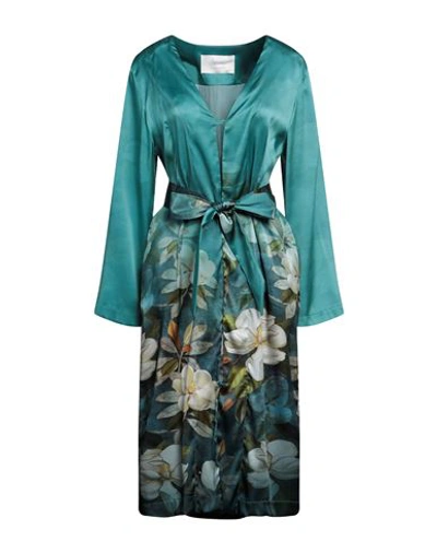 Shop 813 Ottotredici Woman Midi Dress Deep Jade Size L Silk, Elastane In Green