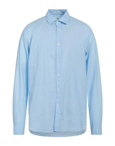 Shop Hartford Man Shirt Sky Blue Size Xxl Cotton