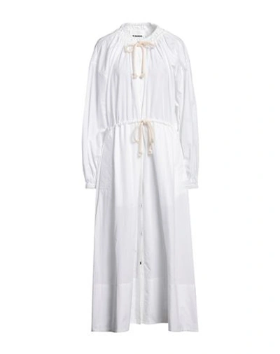 Jil Sander Woman Maxi Dress White Size 4 Cotton In White