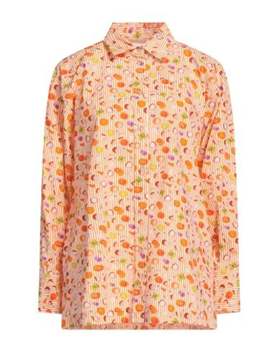 Shop Pennyblack Woman Shirt Orange Size 8 Cotton