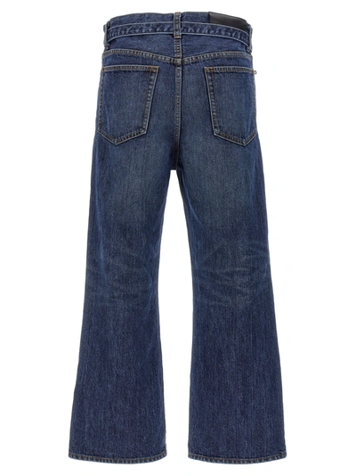 Shop Sacai Bootcut Jeans Pants Blue