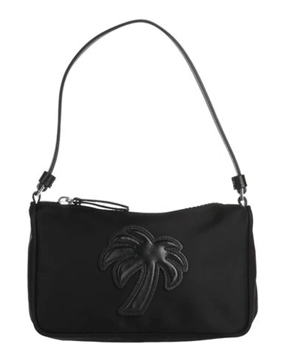 Shop Palm Angels Woman Handbag Black Size - Polyester, Calfskin