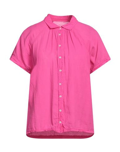 Shop Hartford Woman Shirt Fuchsia Size 2 Cotton In Pink