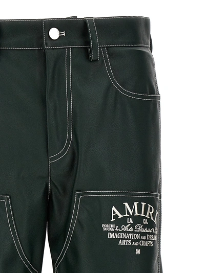 Shop Amiri Carpenter Pants Green
